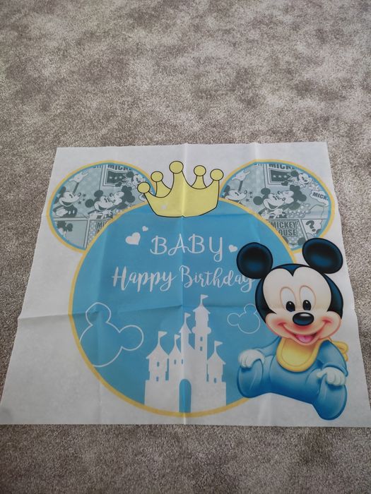 Pano de fundo aniversário Mickey Mouse