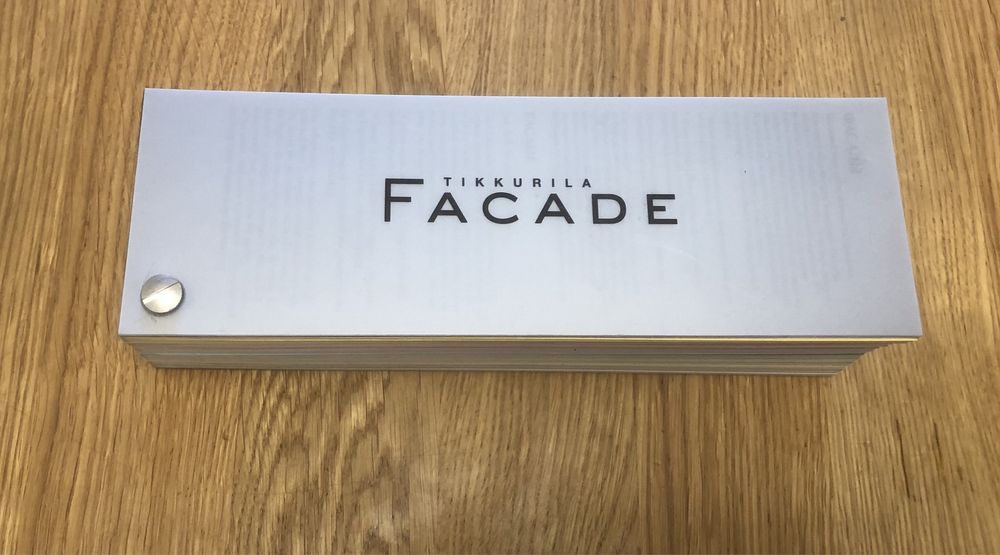 Кольорове віяло Цветовой веер Tikkurila Fasade