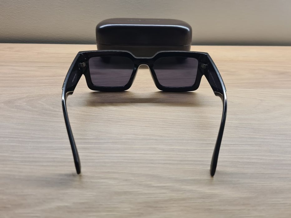 Nowe Damskie Okulary Przeciwsłoneczne UV400 Czarne Louis Vuitton Etui
