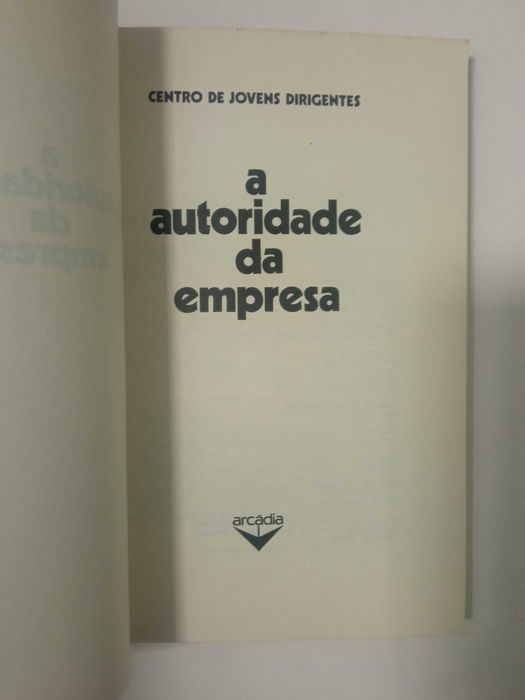 A autoridade da empresa