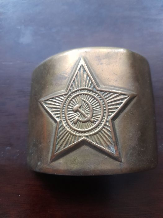 Латунная пряжка от армейского ремня времен СССР