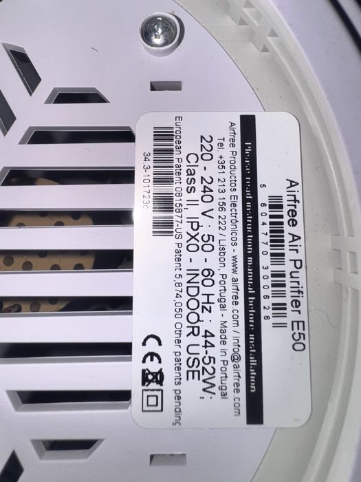 Очищувач повітря Airfree luftrenser E50