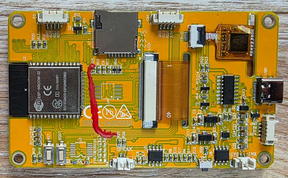 ESP32 IPS 320*240 3.2'' display module Sunton (модуль з дисплеєм)