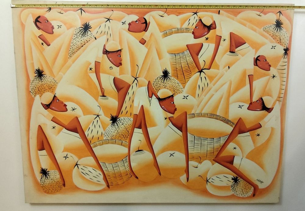 Mulheres de Amarelo - Haiti 120 X 90