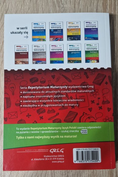 Repetytorium maturzysty język polski p. podstawowy i rozszerzony