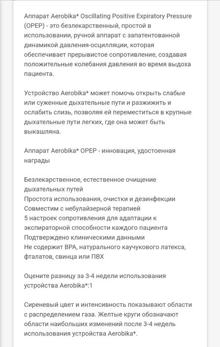 Ингалятор Aerobika небулайзер