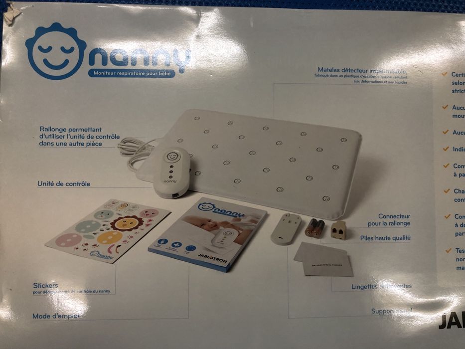 Monitor de respiração para bebés - Nanny