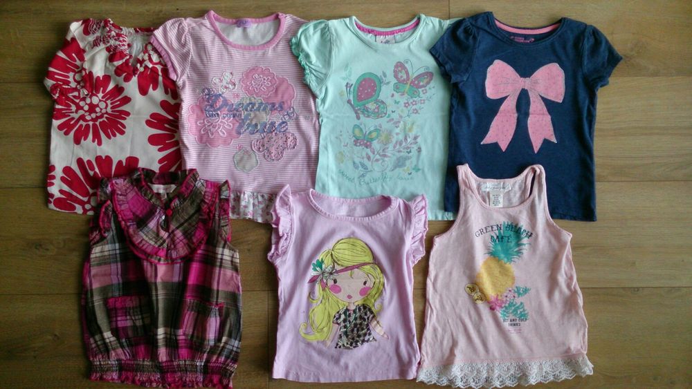 Bluzeczki letnie roz 110-116 cm, 5-6 lat