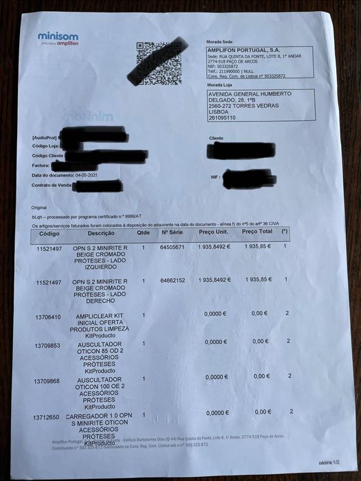 Aparelhos auditivos OTICON OPN S2 MINIRITE  R Bege Cromado minisom