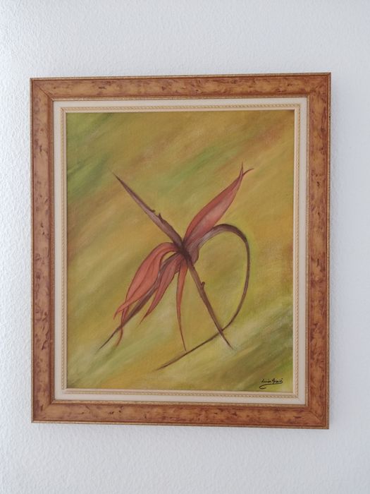Pintura de uma estrelicia a óleo