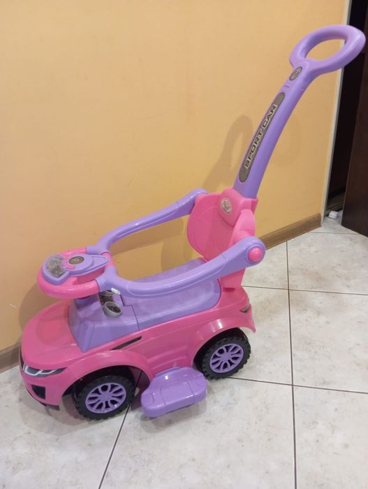 Jeździk pchacz chodzik - auto 3w1