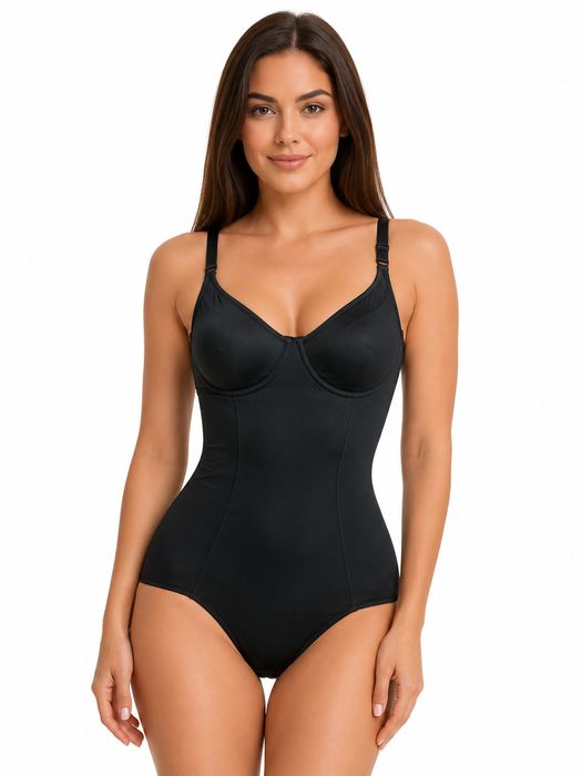 Body z fiszbinami M 38 czarne