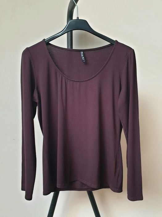 Koszulka basic z dlugim rękawem wiskozowa