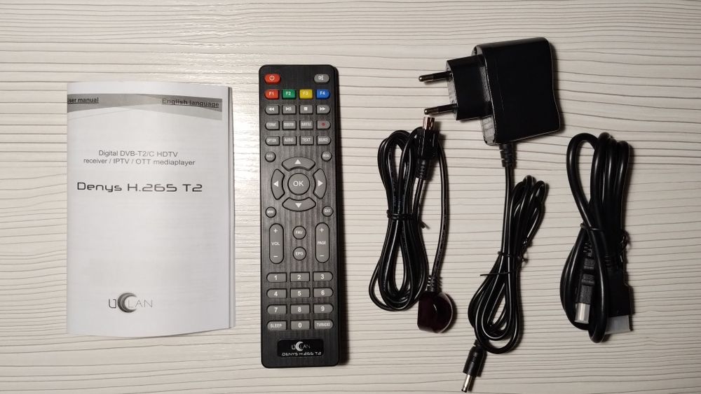 Ефірний T2 ресивер uClan Denys H.265 T2