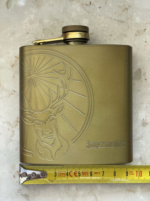 Металева кишенькова фляга Jagermeister 180 мл