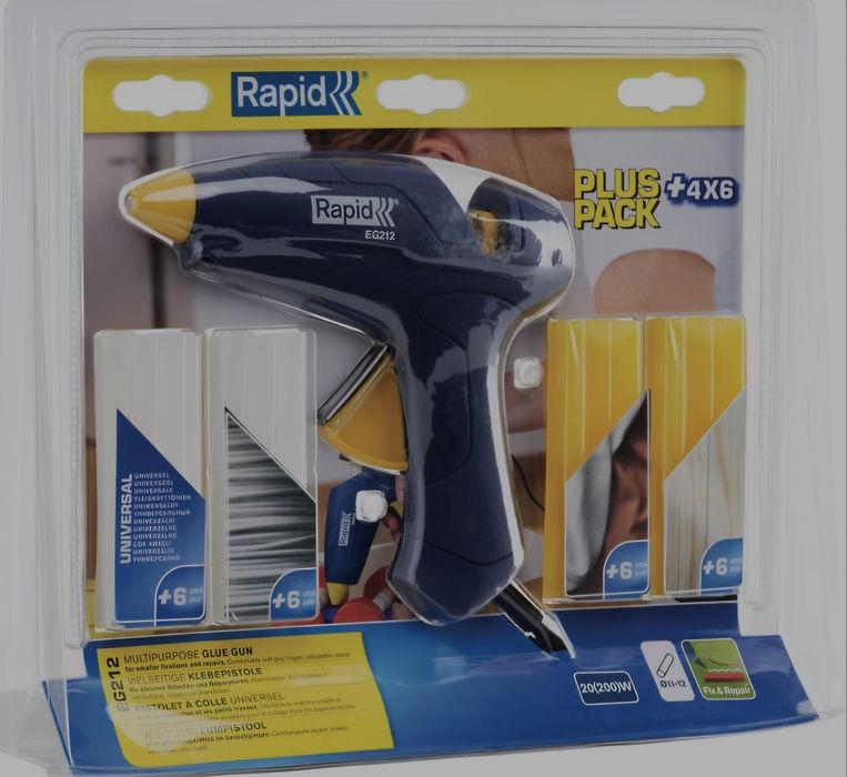 Pistolet do kleju RAPID + 24szt. kleju