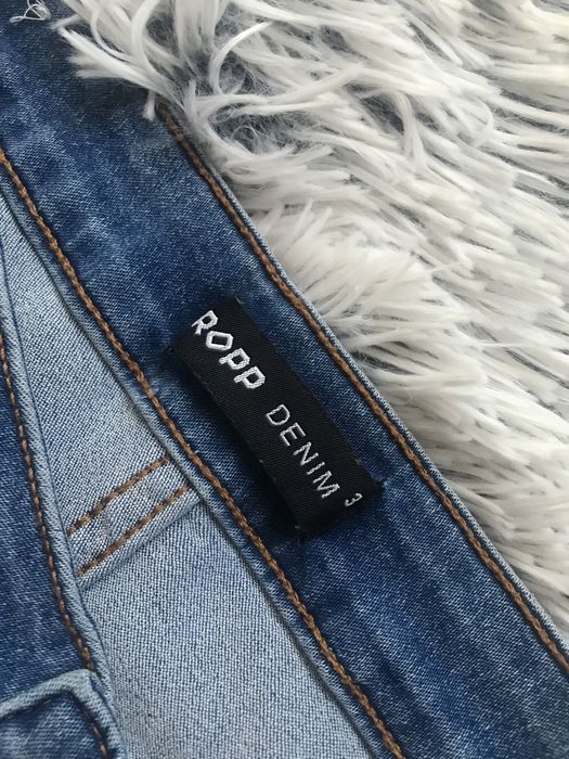 Spodenki jeansowe z wysokim stanem szorty rozm S