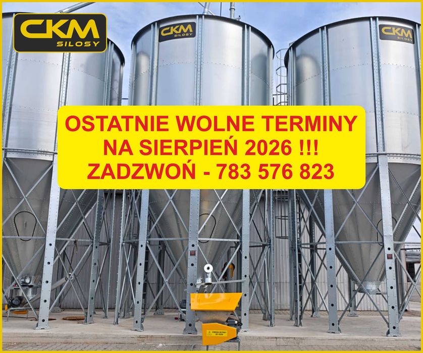 Silos lejowy 32 ton na zboże - szybki termin - montaż i transport