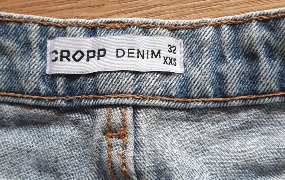Szorty, spodenki jeansowe dziewczęce, Croop, XXS