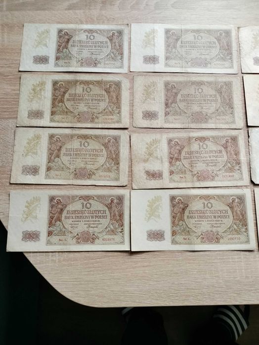 Banknoty Generalnej Guberni 10zł-12szt