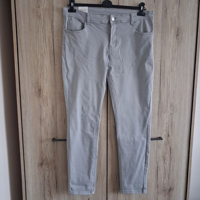 Spodnie damskie materiałowe szare nowe XXL/44/46/4 pas do 128 cm8