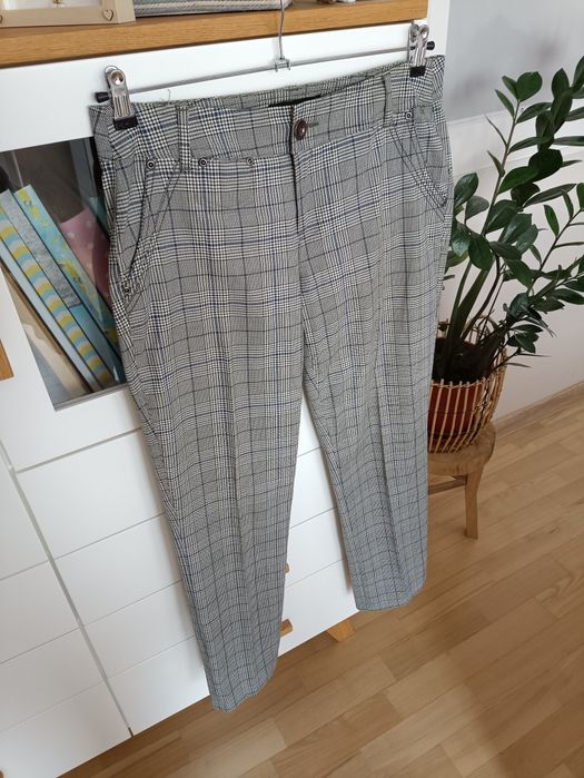 Damskie spodnie w kratkę Flash Lights rozm. 40