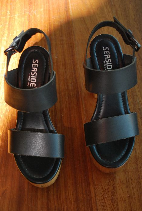 Sandálias Pretas novas Marca Seaside n.º 36/37 Aldoar, Foz Do Douro E Nevogilde • OLX Portugal