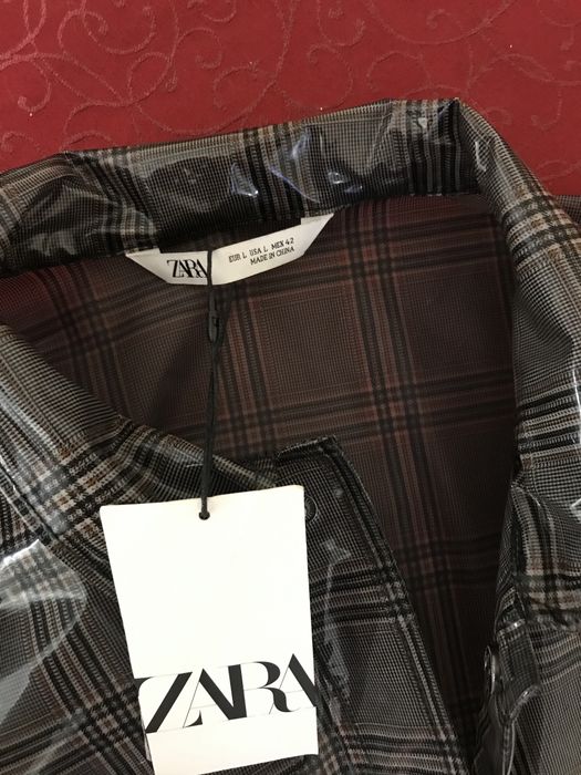 Куртка, мужской дождевик, Zara, силикон
