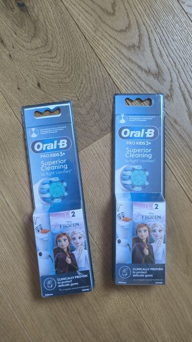 Końcówki do szczoteczki oral-b 4 szt. kraina lodu nowe