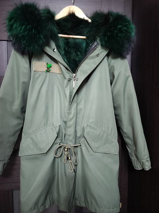 Парка з натуральним хутром, р. XS-S