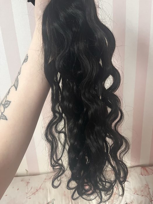 Naturalne Nowe wlosy 140g ciemny braz