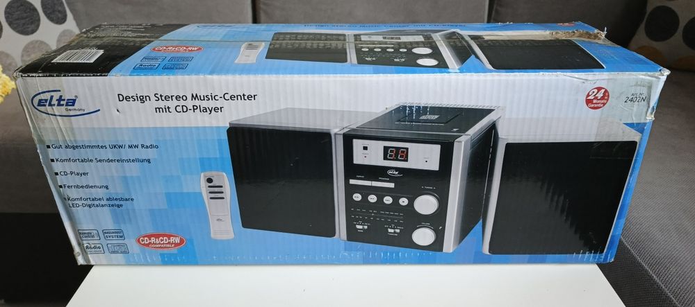 Elta 2402N wieża stereo, radio, odtwarzacz CD. Nowa.