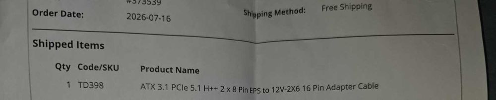 ATX 3.1 PCIe 5.1 H++ 2 x 8 Pin EPS to 12V-2X6 16 Pin Adapter Cable