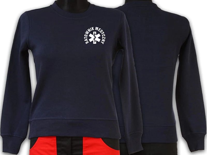 Bluza ratownicza odblaskowa FUNKCYJNA damska granatowa (M)