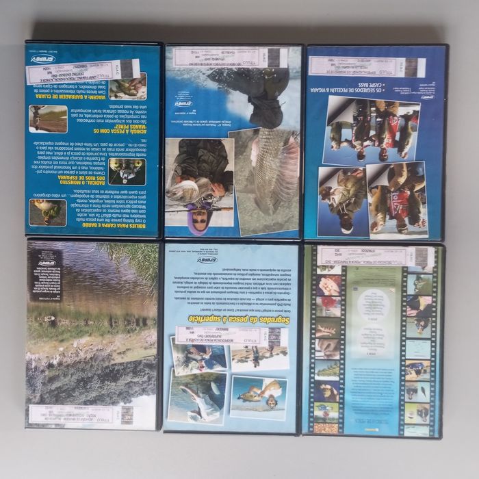 )vendo 6 DVD's sobre pesca