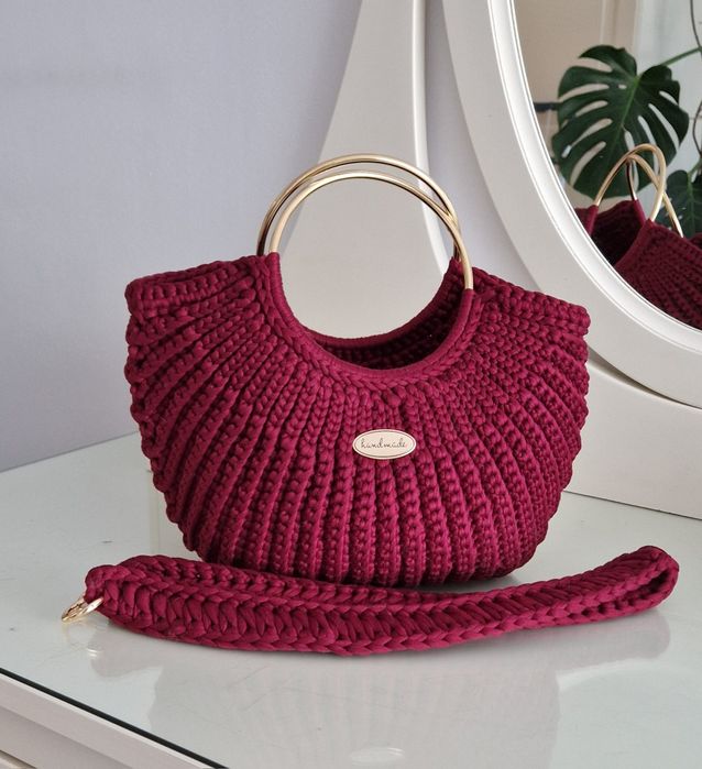 Torebka - koszyk ręcznie robiona