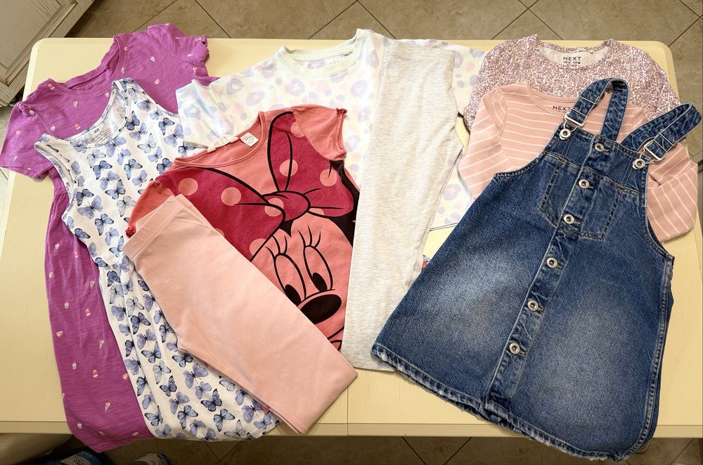 Набір сарафан, плаття, футболка, лосіни, кофта Next Zara 122