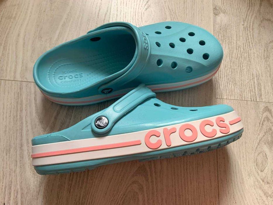 Крокси блакитні Crocs 40/41 розм. на стопу 25,8-26,3 см знижка є нюанс