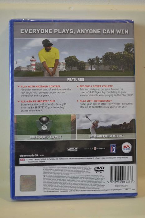 Tiger Woods PGA Tour 09  PS2 Nowa w folii