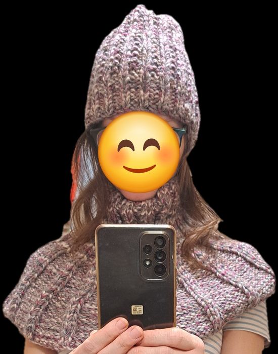 Handmade czapka + komin