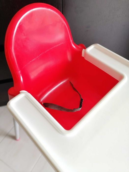 Cadeira de Refeição Alimentação com Tabuleiro, cinto e Almofada