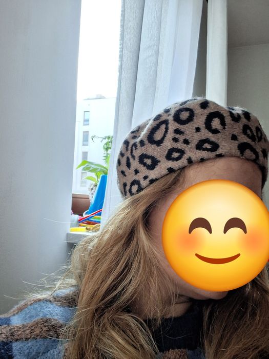 Beret panterka wełniany