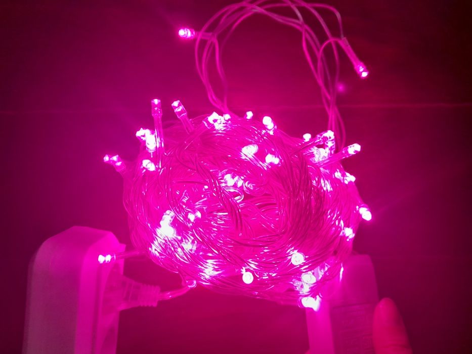 Luzes Natal Rosas