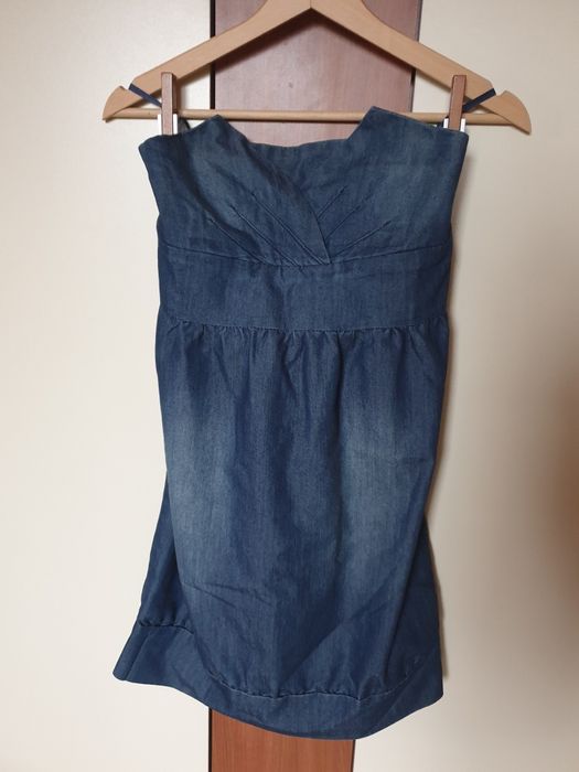 Dżinsowa mini sukienka