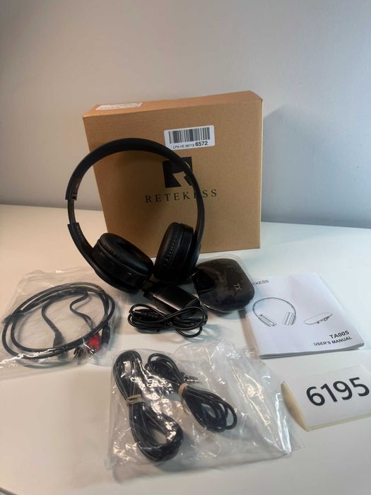 Słuchawki bluetooth do TV Retekess TA005 z bazą ładowania RF 6195-83