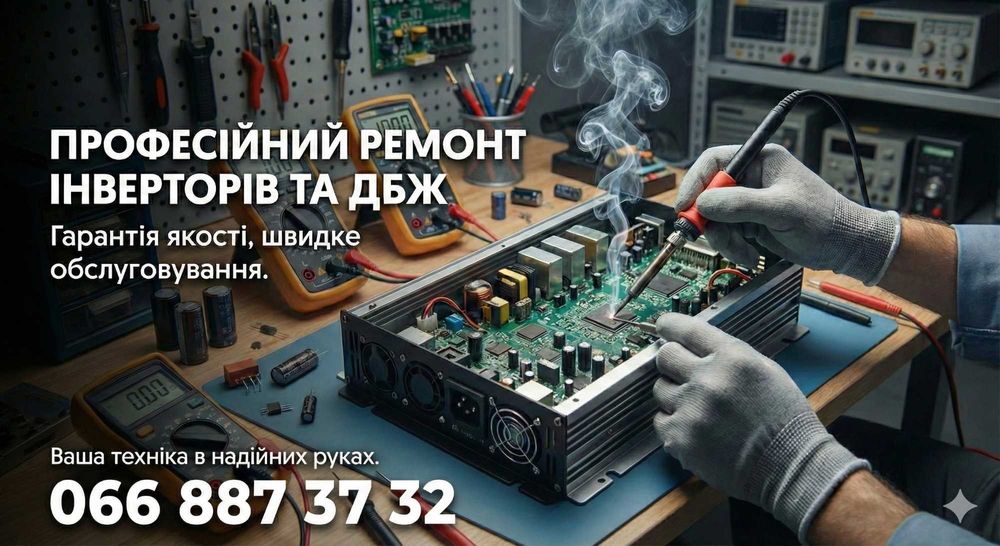 Ремонт Інвертора • Зарядної станції • Будь-яка модель•Будь-яка поломка