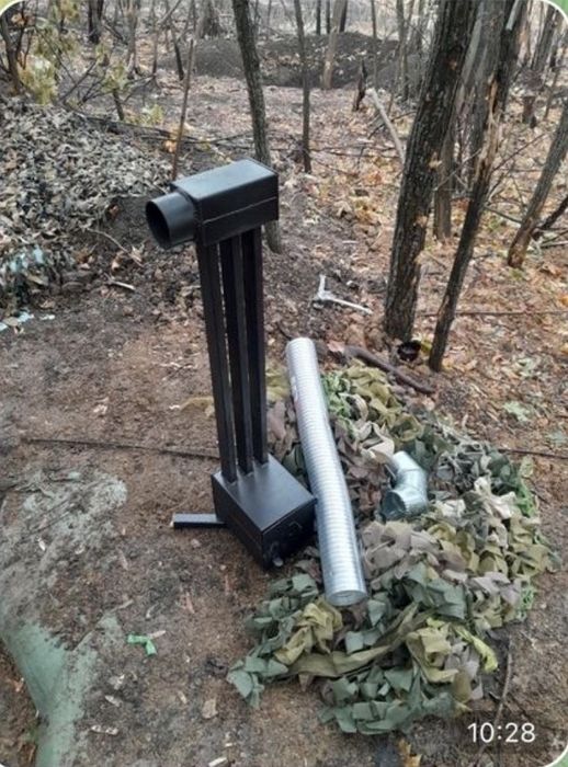 Буржуйка під окопну свічку, окопна пічка