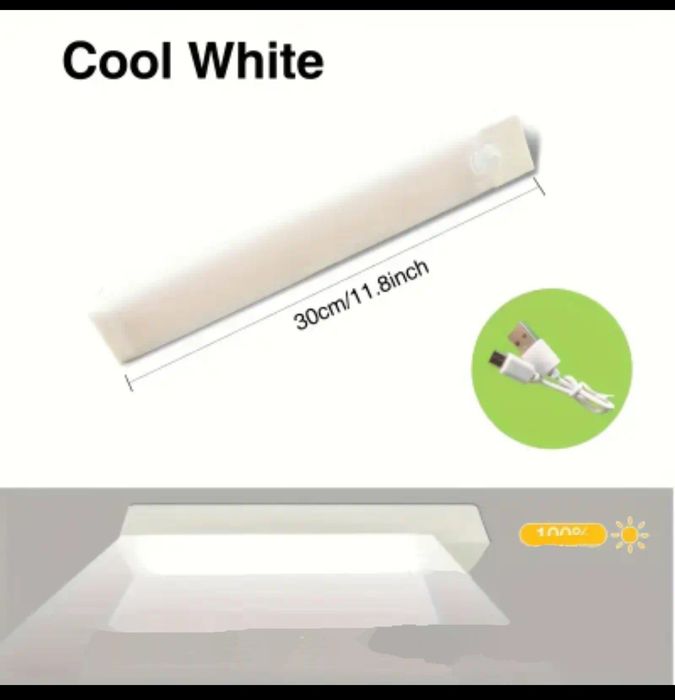 Лед лампа с датчиком движения 50см-30см.Кемпинг.лампа гирлянда 10м