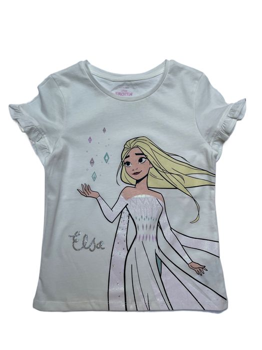134 C&A Frozen Elsa Kraina Lodu kozulka bawełniana z cyrkoniami cekiny