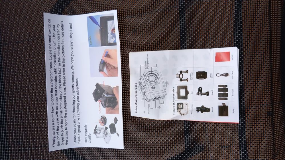 Action camera waterproof